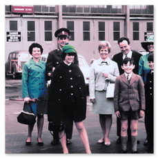 Denise, Mum, Dad, the Depners, Mavis, Peter and Paul, Dortmund